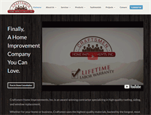 Tablet Screenshot of craftsmenhomeimprovements.com